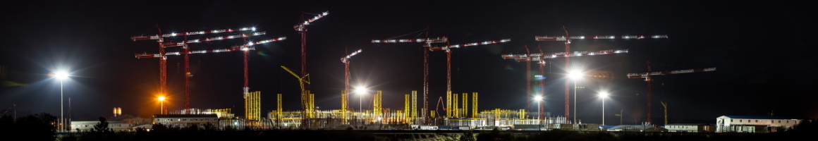 Construction Site at Night