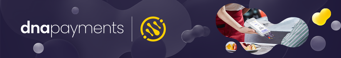 DNA Payments Pay at Counter & Pay at Table banner