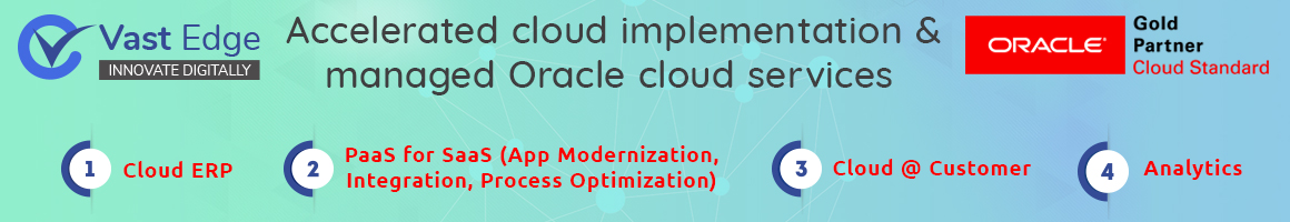 Oracle Cloud Services, PaaS 4 SaaS by Vast Edge