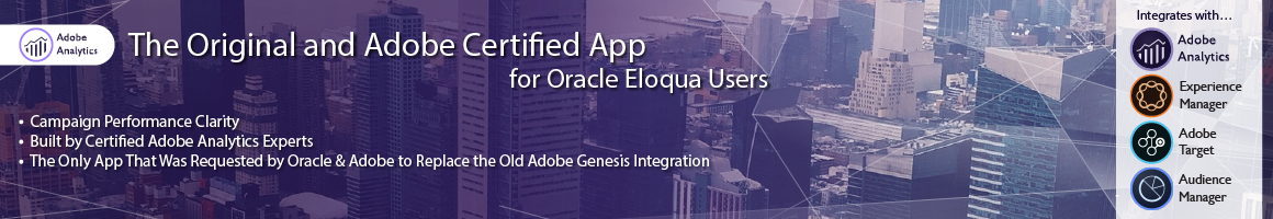 Adobe Analytics Oracle Eloqua App Banner